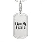 Love My Vizsla - Luxury Dog Tag Keychain