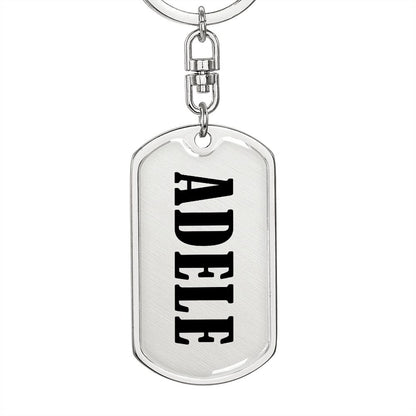 Adele v01 - Luxury Dog Tag Keychain