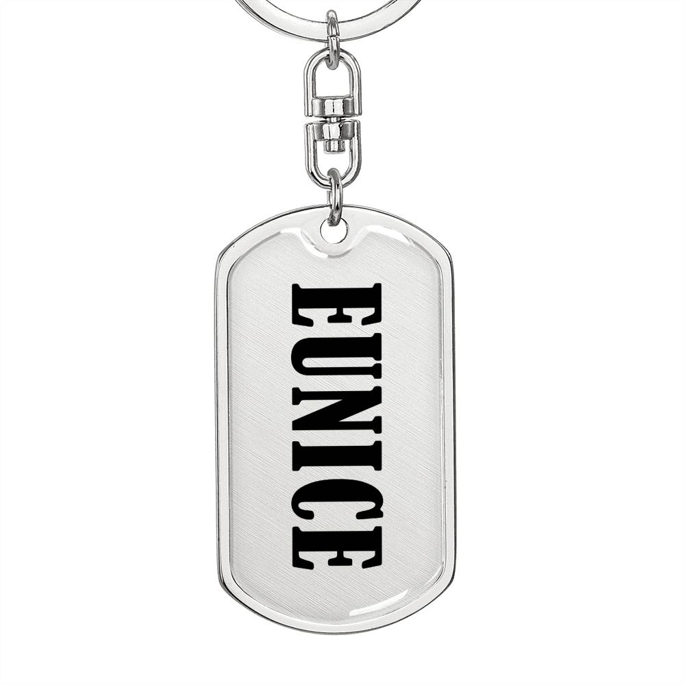 Eunice v01 - Luxury Dog Tag Keychain