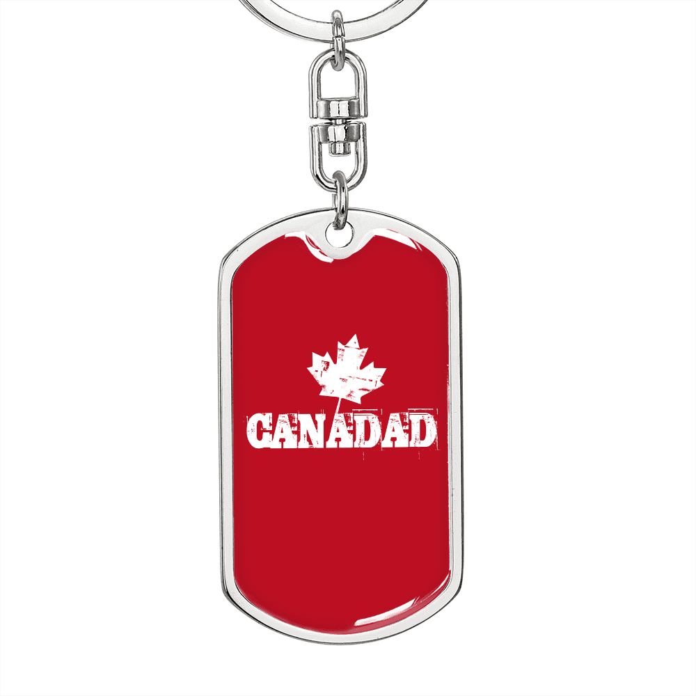 Canada Dad - Luxury Dog Tag Keychain