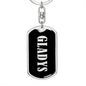 Gladys v02 - Luxury Dog Tag Keychain