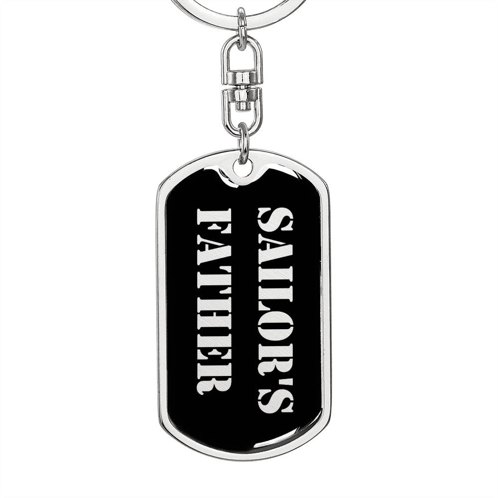 Sailor's Father v2 - Luxury Dog Tag Keychain