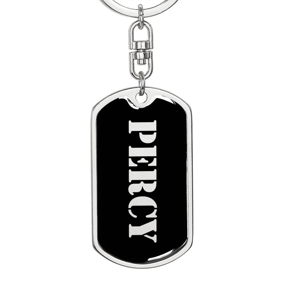 Percy v3 - Luxury Dog Tag Keychain