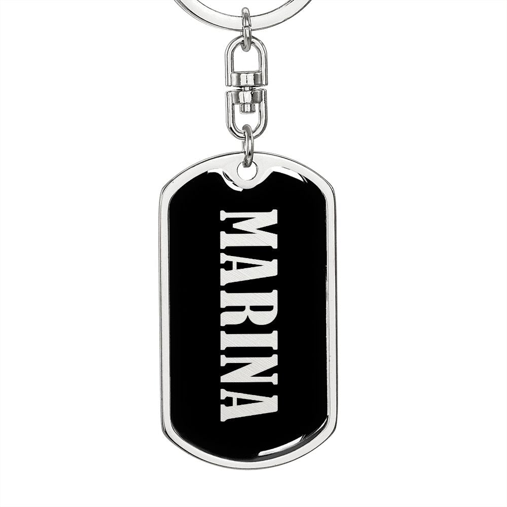 Marina v02 - Luxury Dog Tag Keychain