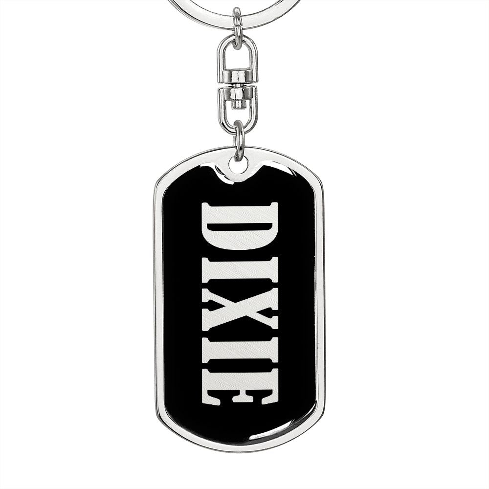 Dixie v02 - Luxury Dog Tag Keychain