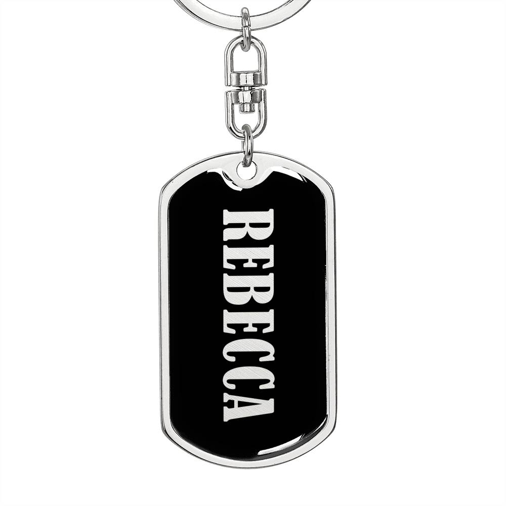 Rebecca v02 - Luxury Dog Tag Keychain