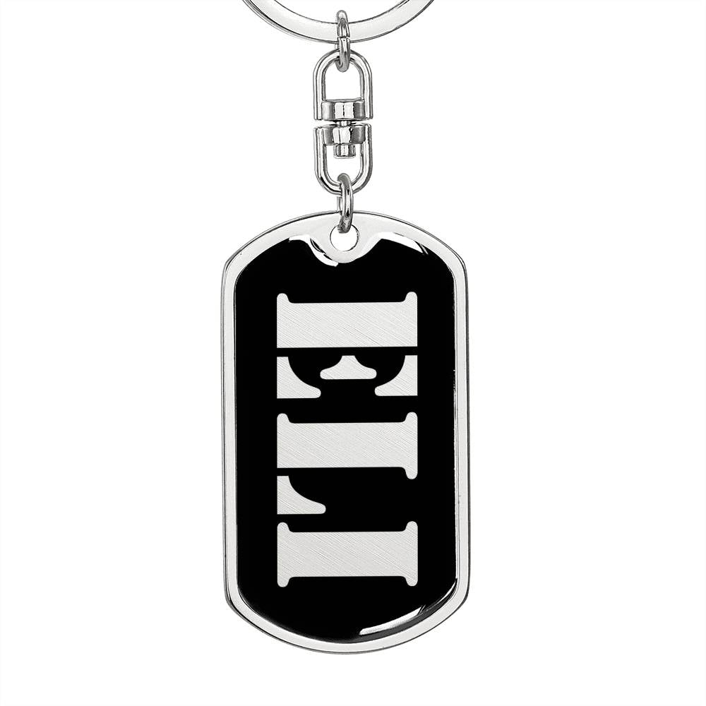 Eli v3 - Luxury Dog Tag Keychain