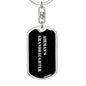 Airman's Granddaughter v2 - Luxury Dog Tag Keychain