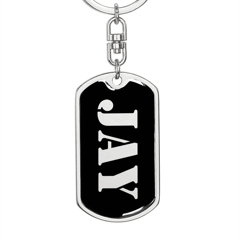 Jay v3 - Luxury Dog Tag Keychain