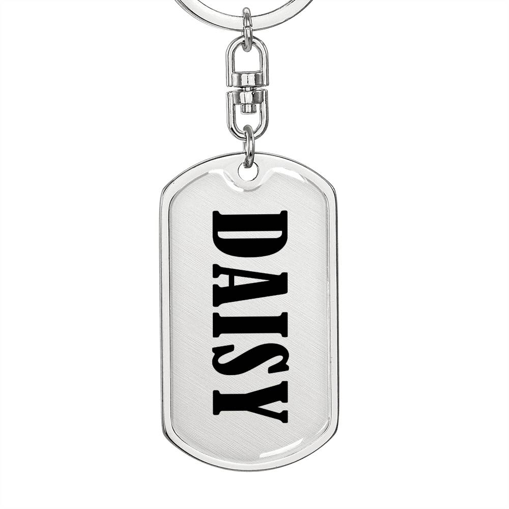 Daisy v01 - Luxury Dog Tag Keychain