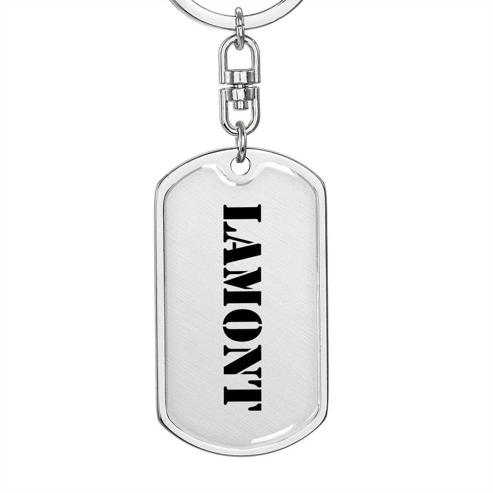 Lamont - Luxury Dog Tag Keychain