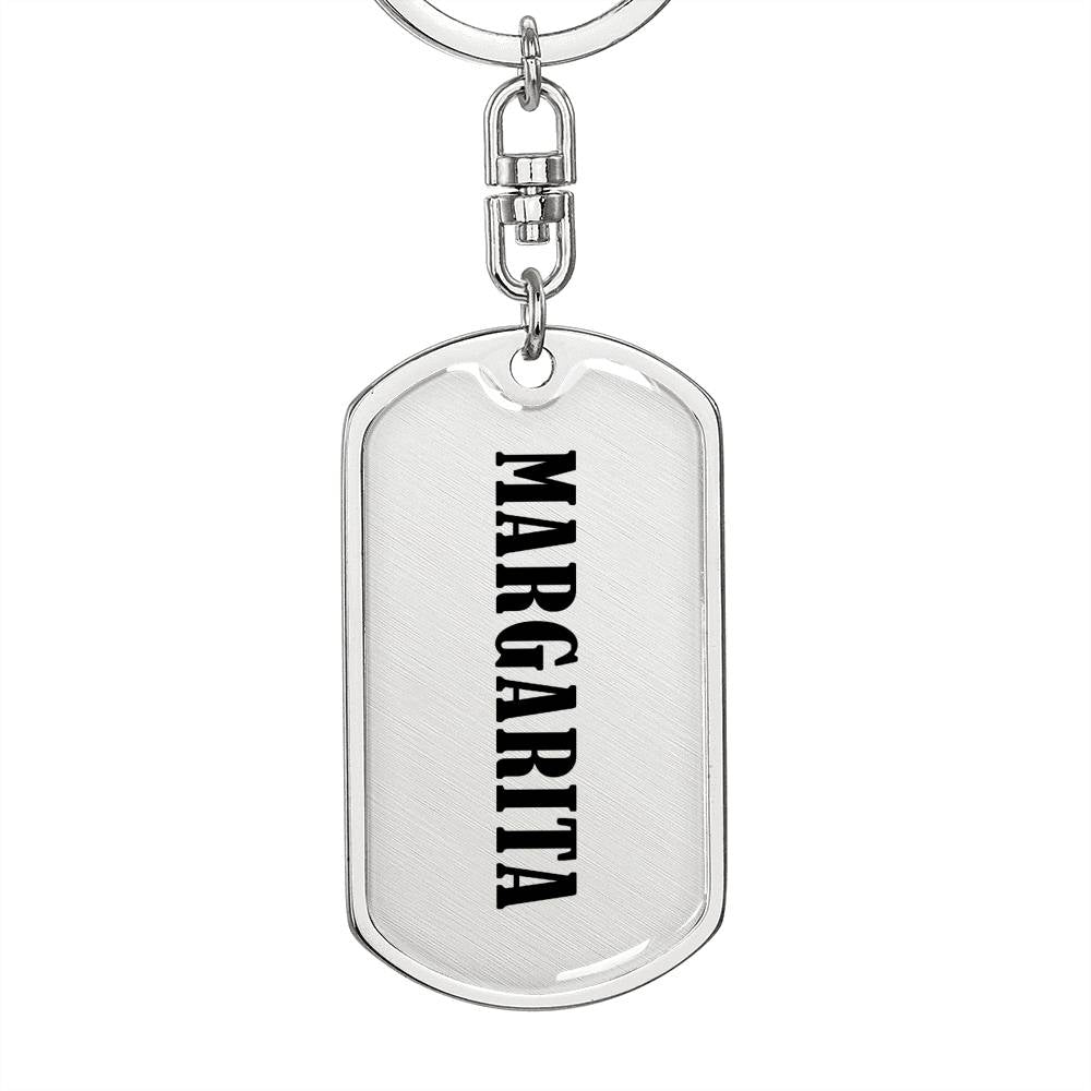 Margarita v01 - Luxury Dog Tag Keychain