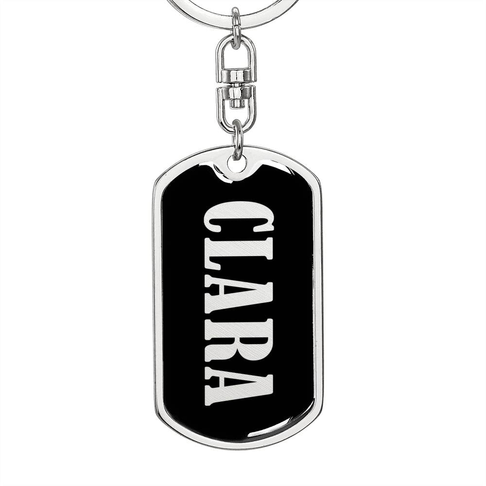 Clara v02 - Luxury Dog Tag Keychain