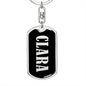 Clara v02 - Luxury Dog Tag Keychain