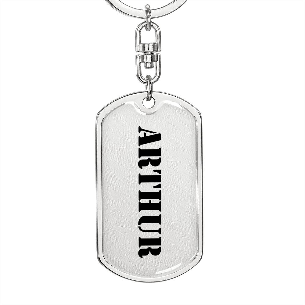 Arthur - Luxury Dog Tag Keychain