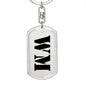 Wm - Luxury Dog Tag Keychain