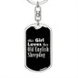 Old English Sheepdog v2 - Luxury Dog Tag Keychain