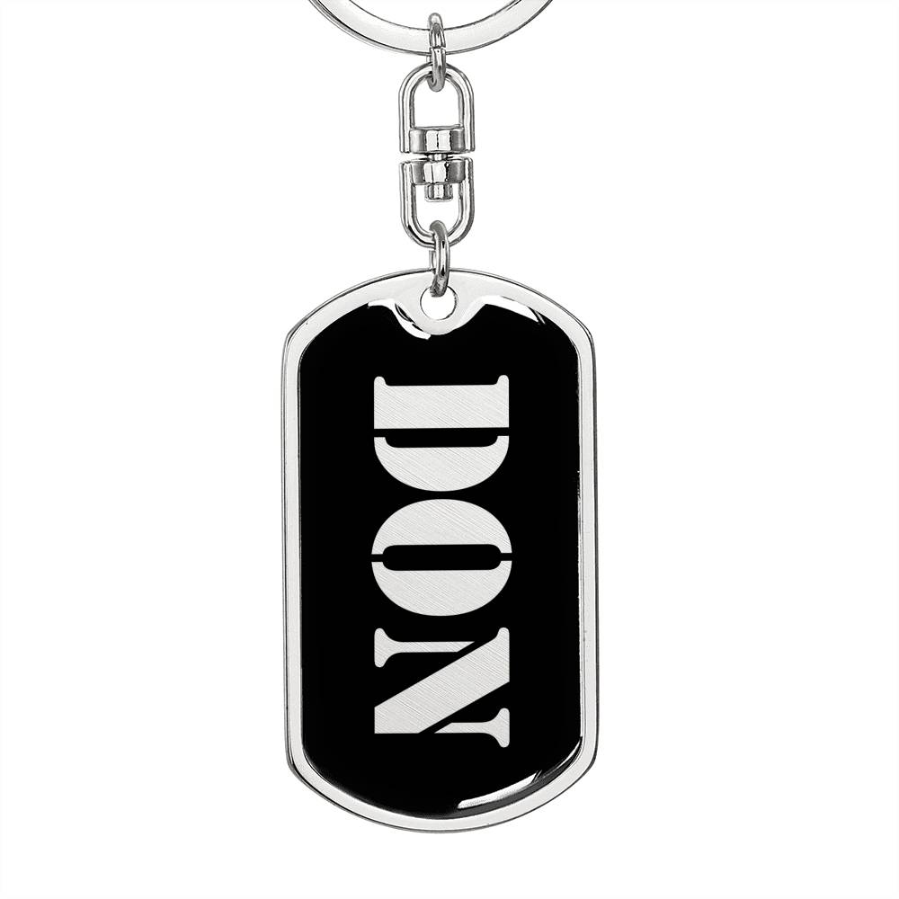 Don v3 - Luxury Dog Tag Keychain
