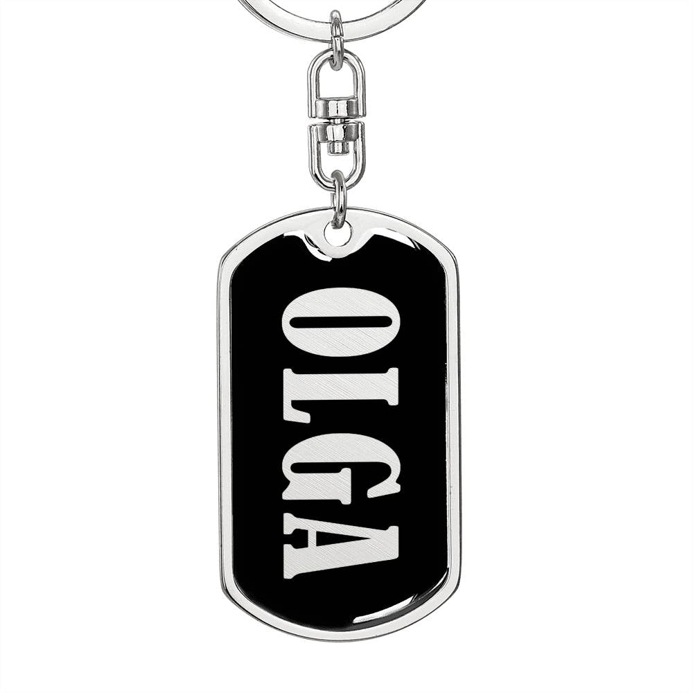 Olga v02 - Luxury Dog Tag Keychain