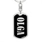 Olga v02 - Luxury Dog Tag Keychain