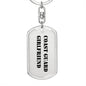 Coast Guard Girlfriend - Luxury Dog Tag Keychain