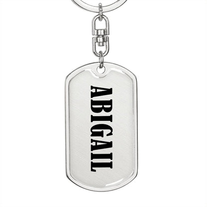 Abigail v01 - Luxury Dog Tag Keychain