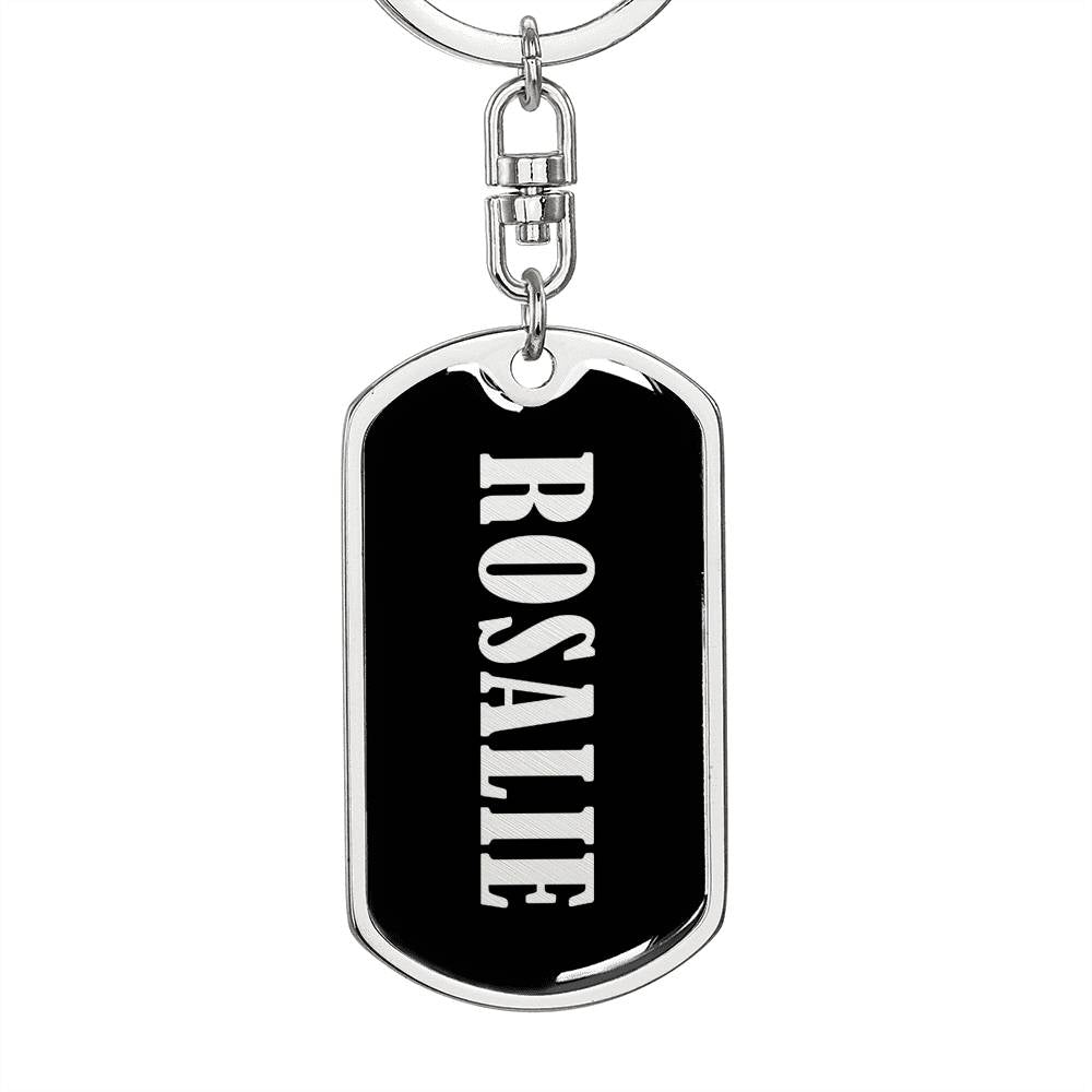 Rosalie v02 - Luxury Dog Tag Keychain