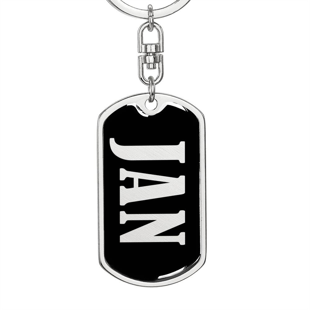Jan v02 - Luxury Dog Tag Keychain