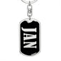 Jan v02 - Luxury Dog Tag Keychain