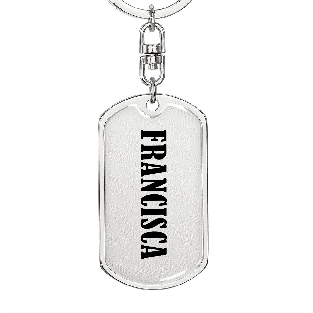 Francisca v01 - Luxury Dog Tag Keychain