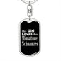 Miniature Schnauzer v2 - Luxury Dog Tag Keychain