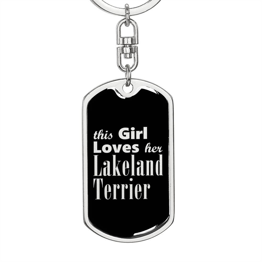 Lakeland Terrier v2 - Luxury Dog Tag Keychain