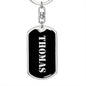Thomas v3 - Luxury Dog Tag Keychain