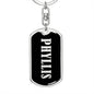 Phyllis v02 - Luxury Dog Tag Keychain