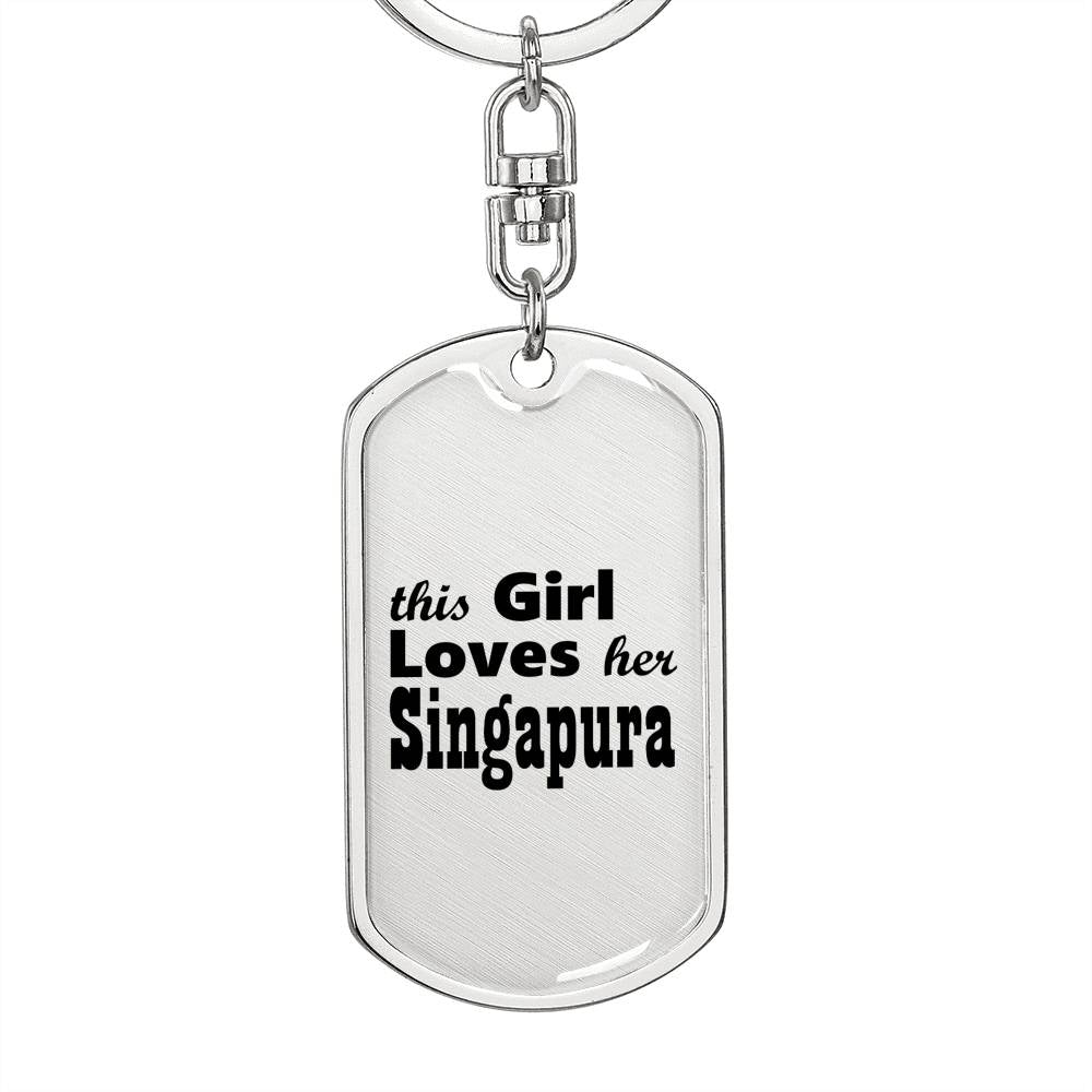 Singapura - Luxury Dog Tag Keychain