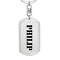 Philip - Luxury Dog Tag Keychain