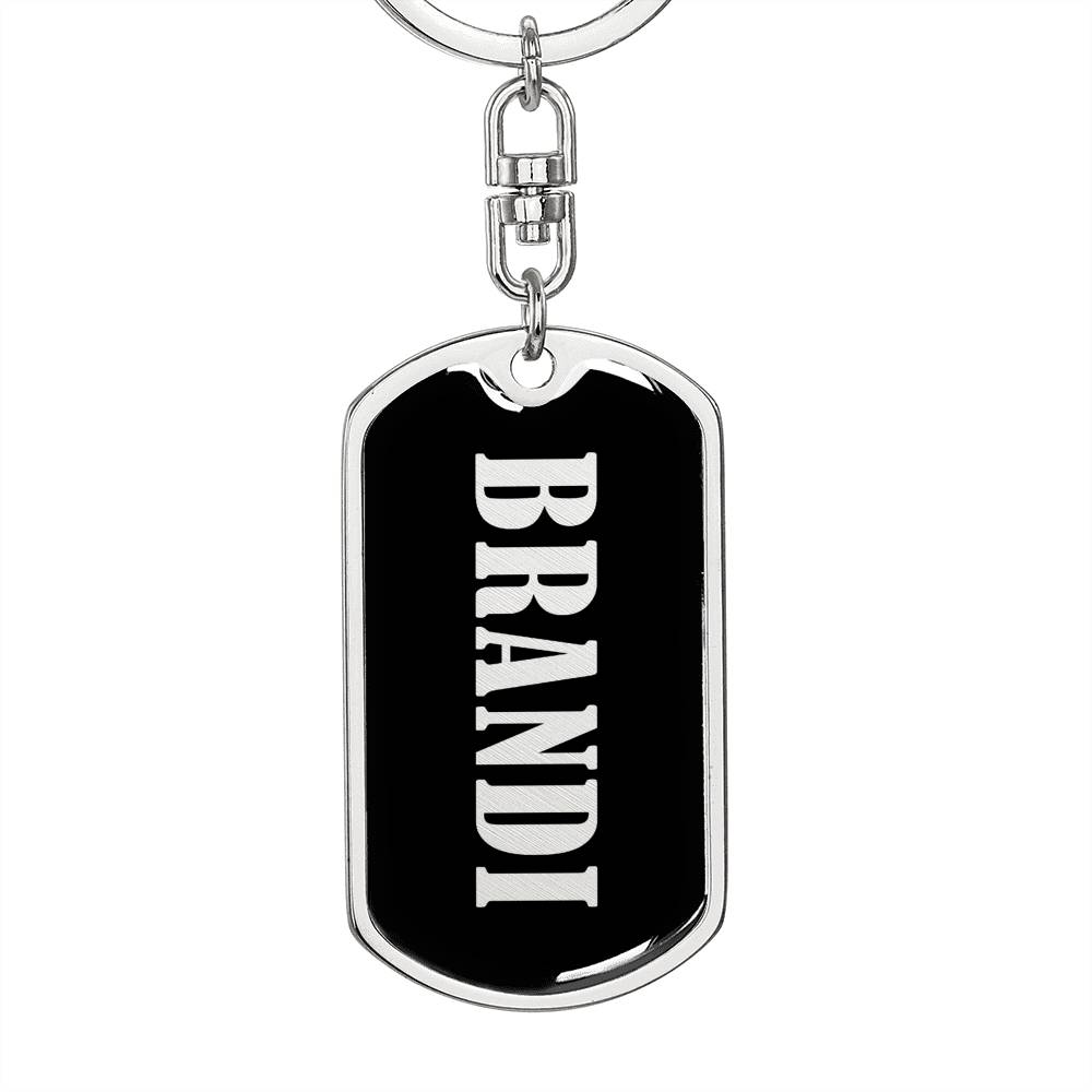 Brandi v02 - Luxury Dog Tag Keychain