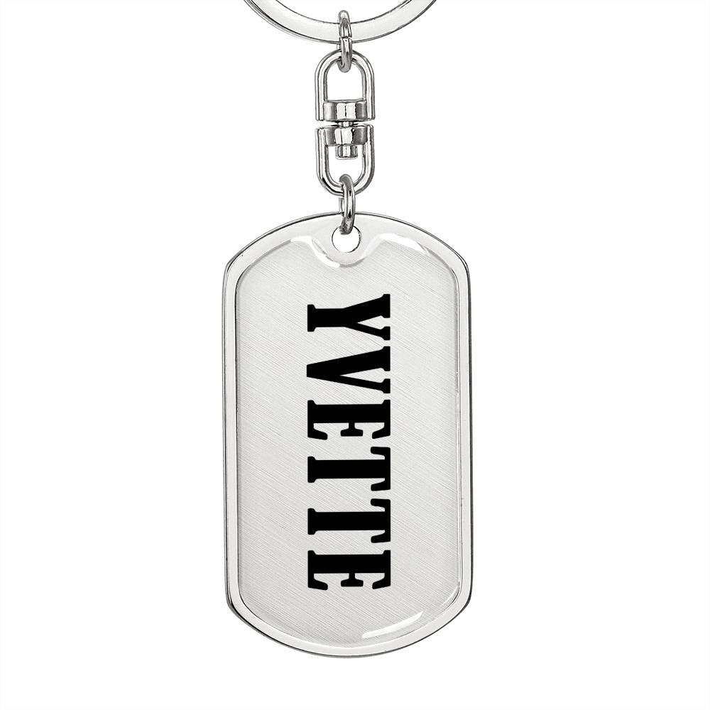 Yvette v01 - Luxury Dog Tag Keychain