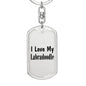 Love My Labradoodle - Luxury Dog Tag Keychain