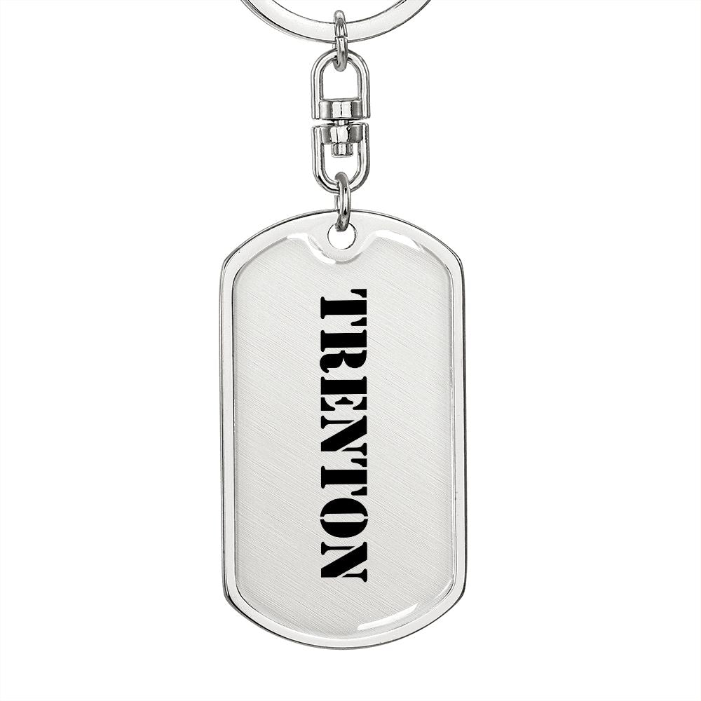 Trenton - Luxury Dog Tag Keychain
