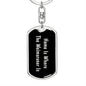 Weimaraner's Home v2 - Luxury Dog Tag Keychain