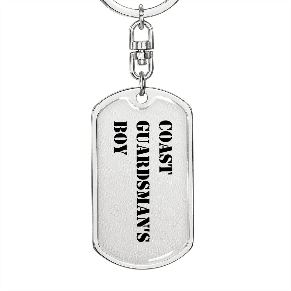 Coast Guardsman's Boy - Luxury Dog Tag Keychain