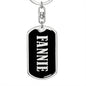 Fannie v02 - Luxury Dog Tag Keychain