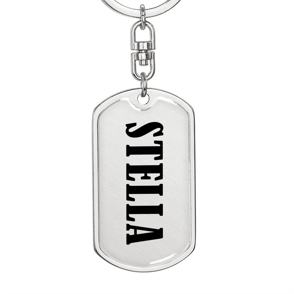 Stella v01 - Luxury Dog Tag Keychain