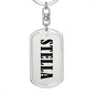 Stella v01 - Luxury Dog Tag Keychain