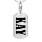 Kay v01 - Luxury Dog Tag Keychain