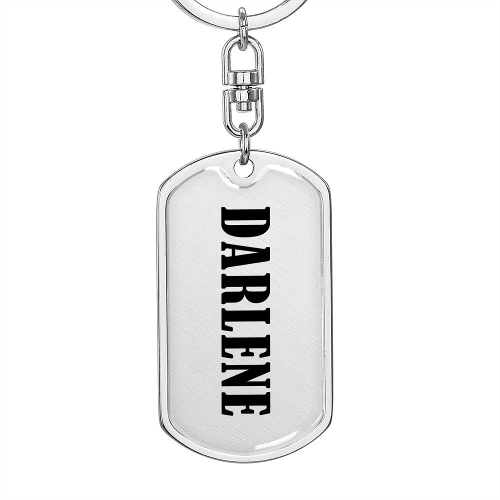 Darlene v01 - Luxury Dog Tag Keychain