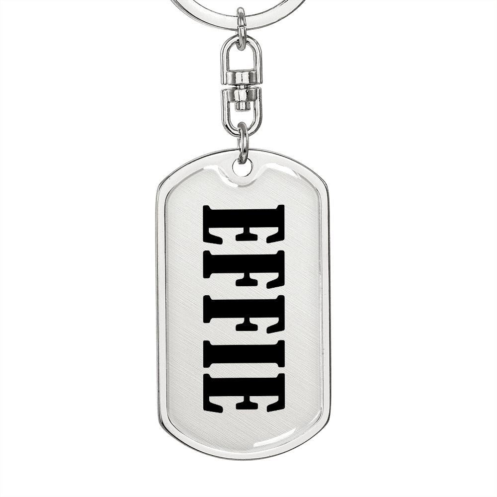 Effie v01 - Luxury Dog Tag Keychain