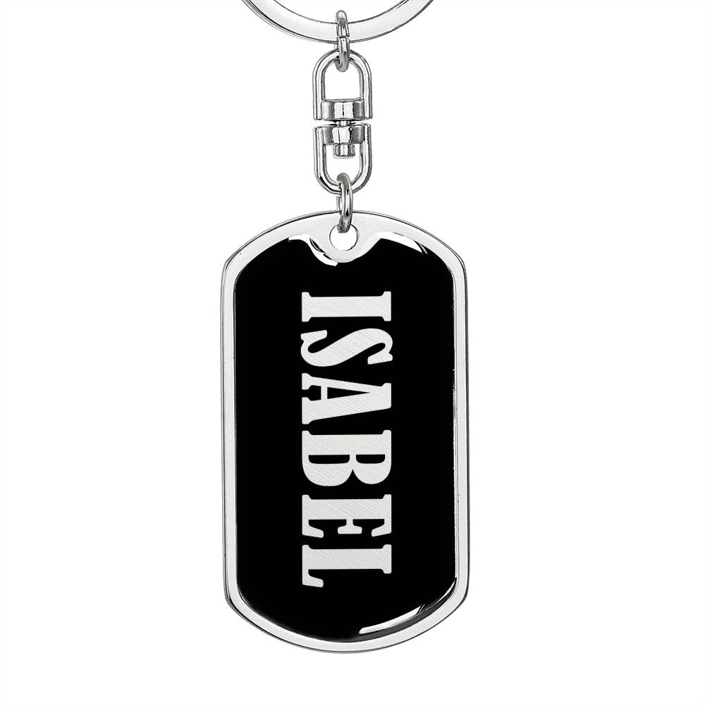 Isabel v02 - Luxury Dog Tag Keychain
