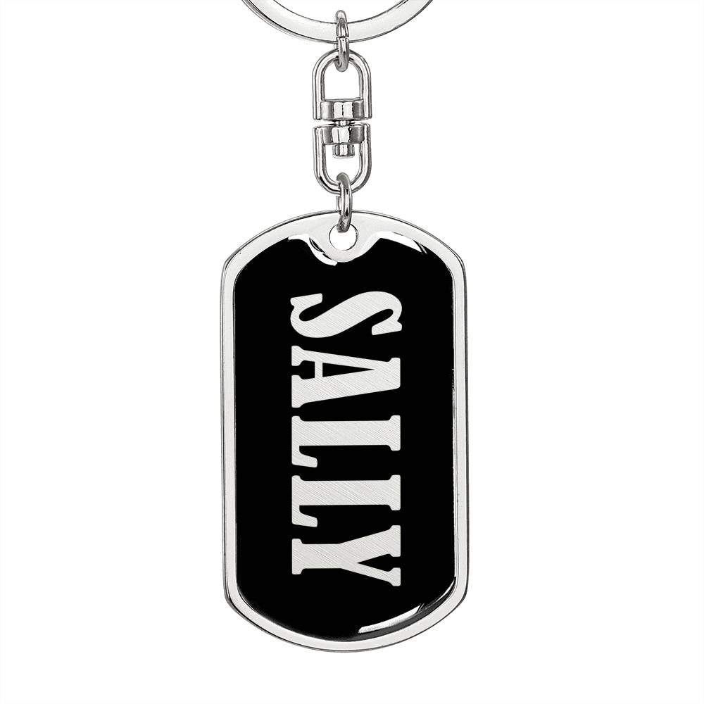 Sally v02 - Luxury Dog Tag Keychain
